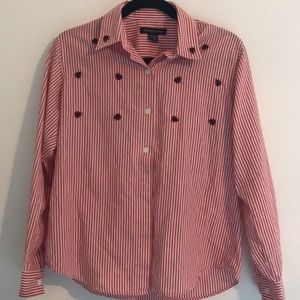 Impressions buttoned down blouse